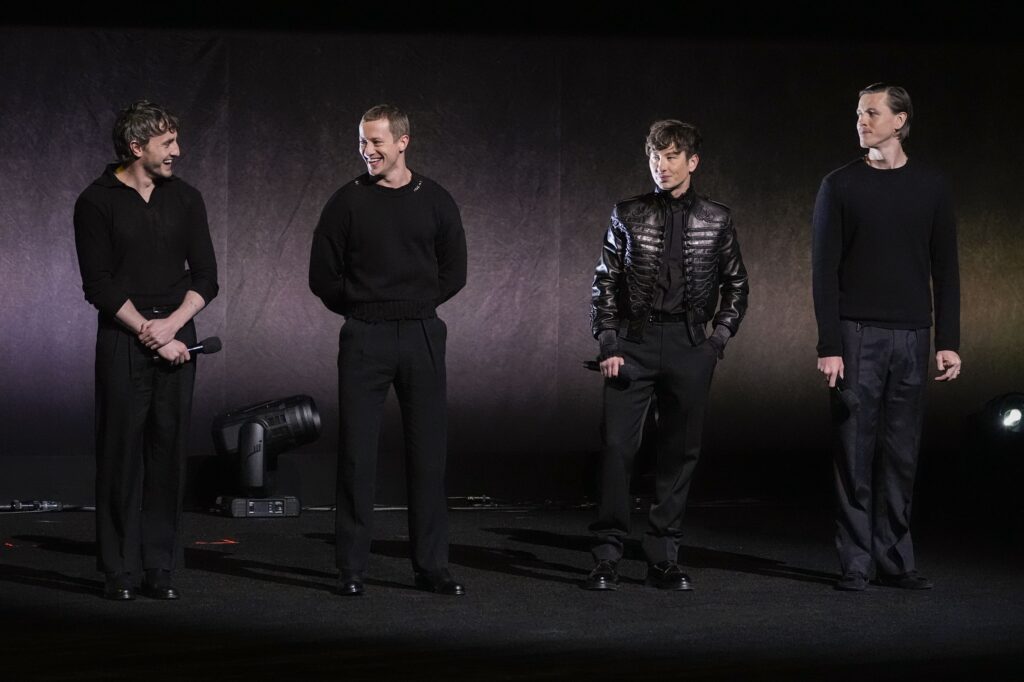 Paul Mescal, Joseph Quinn, Barry Keoghan og Harris Dickinson