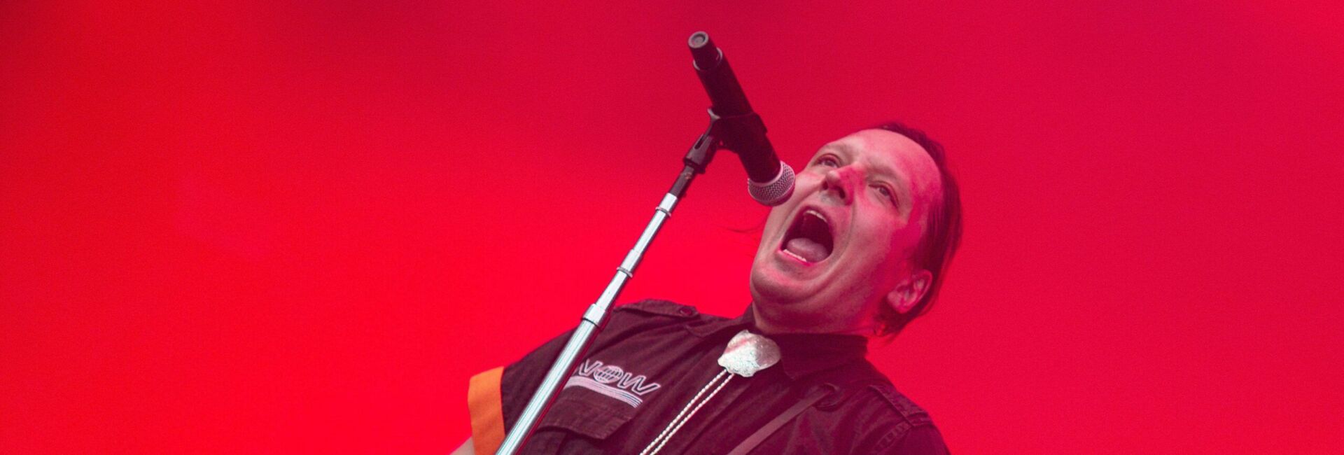 Win Butler from Arcade Fire live at the Citadel Music Festival on the Spandau Citadel. Berlin, 13.08.2018 | usage worldwide Photo by: Christian Behring/Geisler-Fotopr/picture-alliance/dpa/AP Images